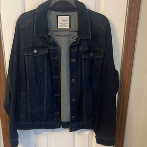 Sonoma Black Denim Jacket with Faded Accents